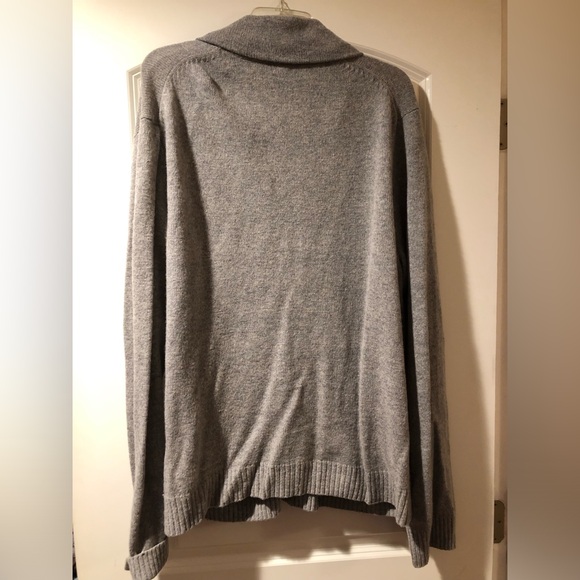 H&M men’s grey button up sweater XL - Picture 4 of 5